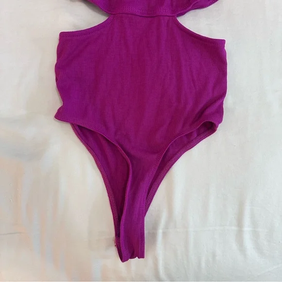 wild fable magenta cut-out bodysuit - Picture 7 of 9